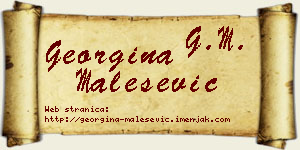 Georgina Malešević vizit kartica